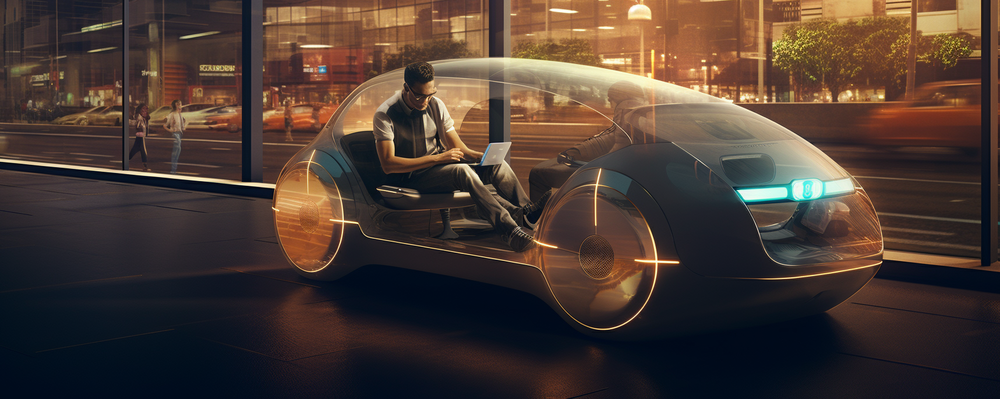 KI-generiertes Bild autonomes Fahren